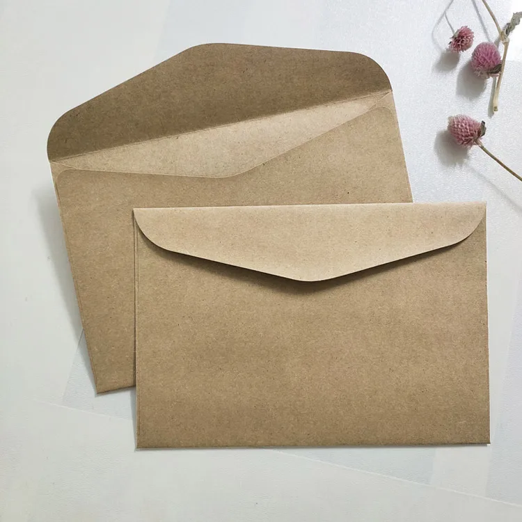 Thickness 6.125*9 inches 155*228mm 20pcs / lot Color Western-style A5 blank bills receive envelope window envelope