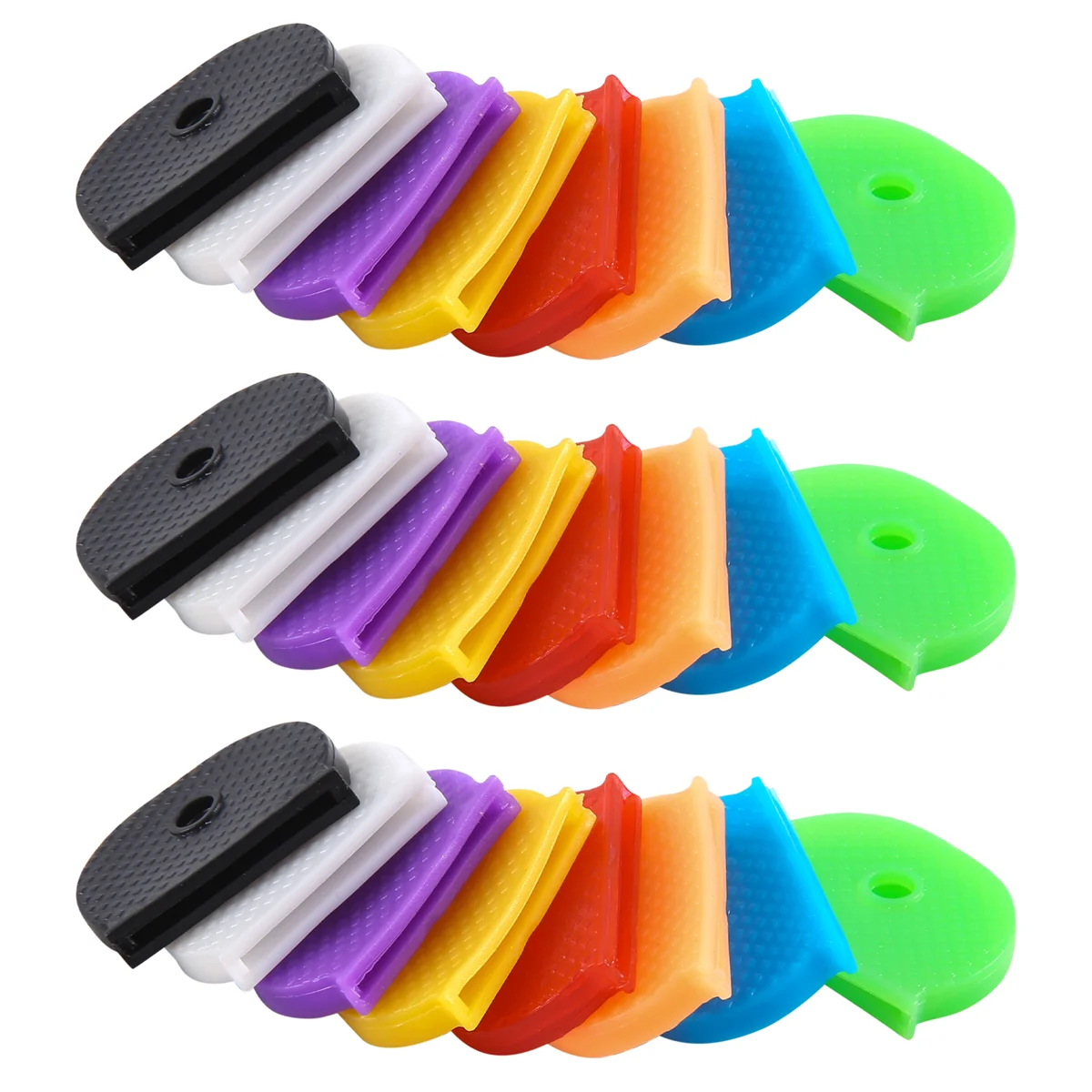 Quality! 24 Key Caps With Flexible Key Cover For Easy Identification Of Door Keys, Multicolor