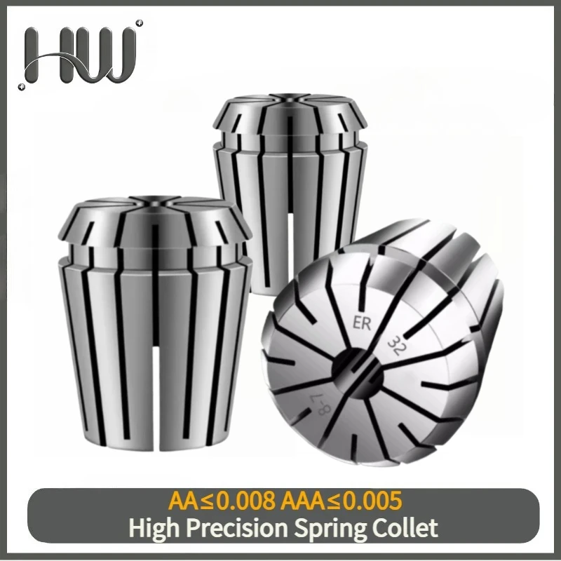 AAA CNC Spring Collet ER32 (Inner Bore 1-25mm) 65 Manganese Steel ER32 Spring Chuck. High Precision Engraving Machine ER32 Clamp