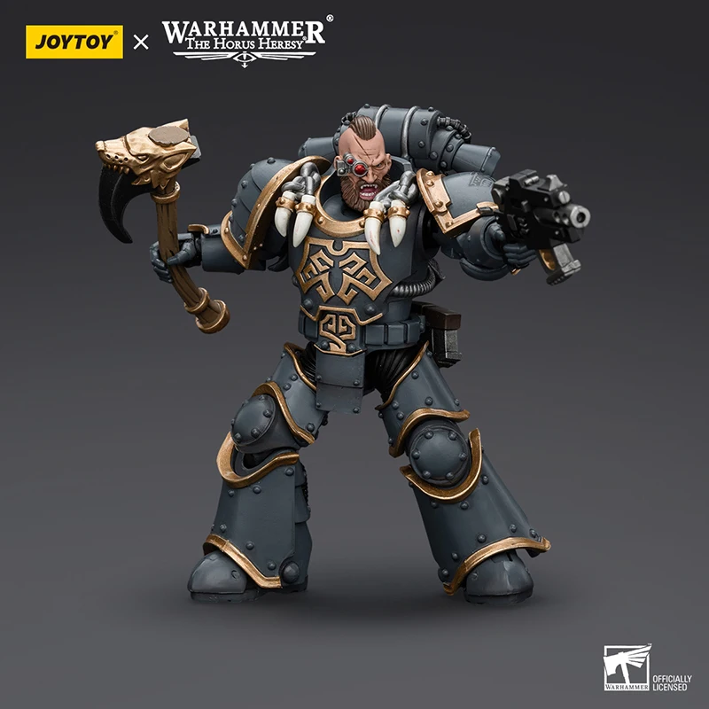 JOYTOY Warhammer 40K 1/18 Action Figures Space Wolves Grey Slayer Pack Grey Slayer3 Model Collection Ornament Toys Gifts