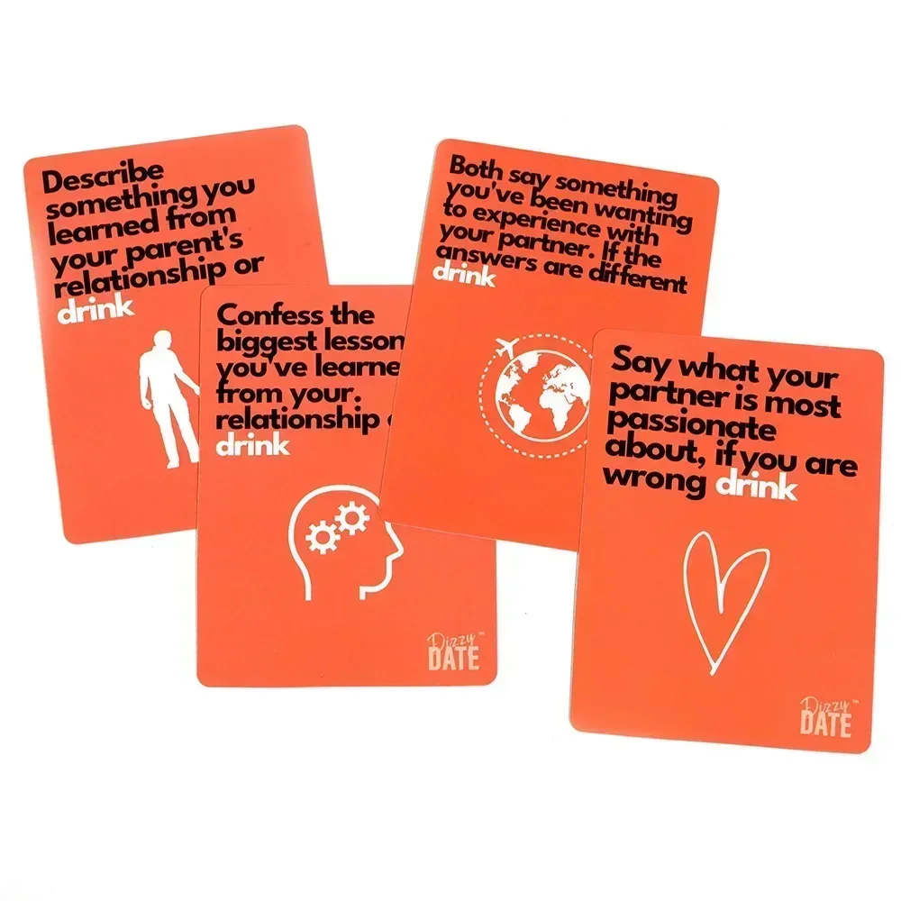 2023 NEW Dizzy Date Card Game For Couples Date Nights Game 100 Cards And Parties Perfect Couples Gift Beer Pressure