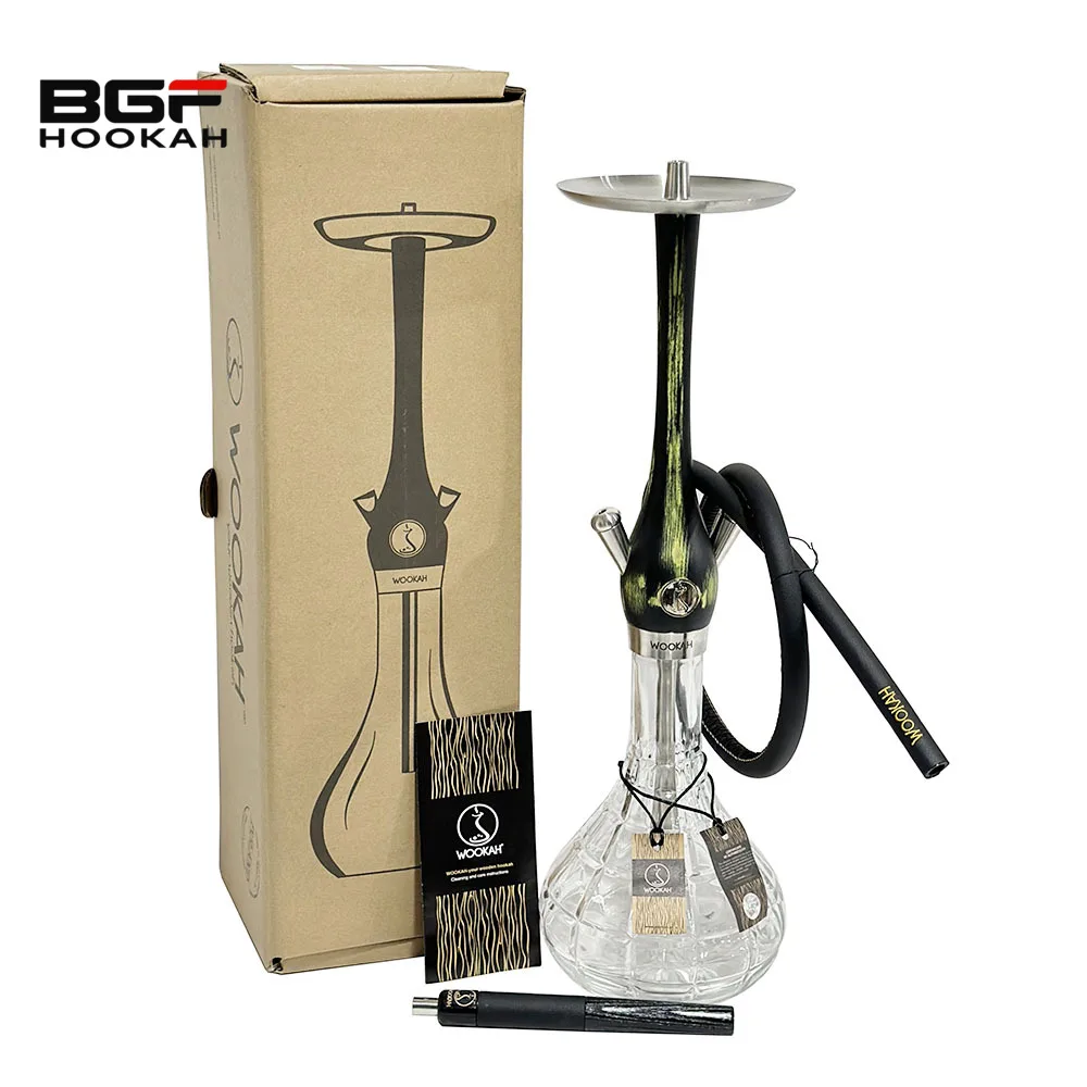 Stainless Steel Colorful Wookah Hookah Set Shisha Smoking Accessories Narguile Sheesha Hookah Set