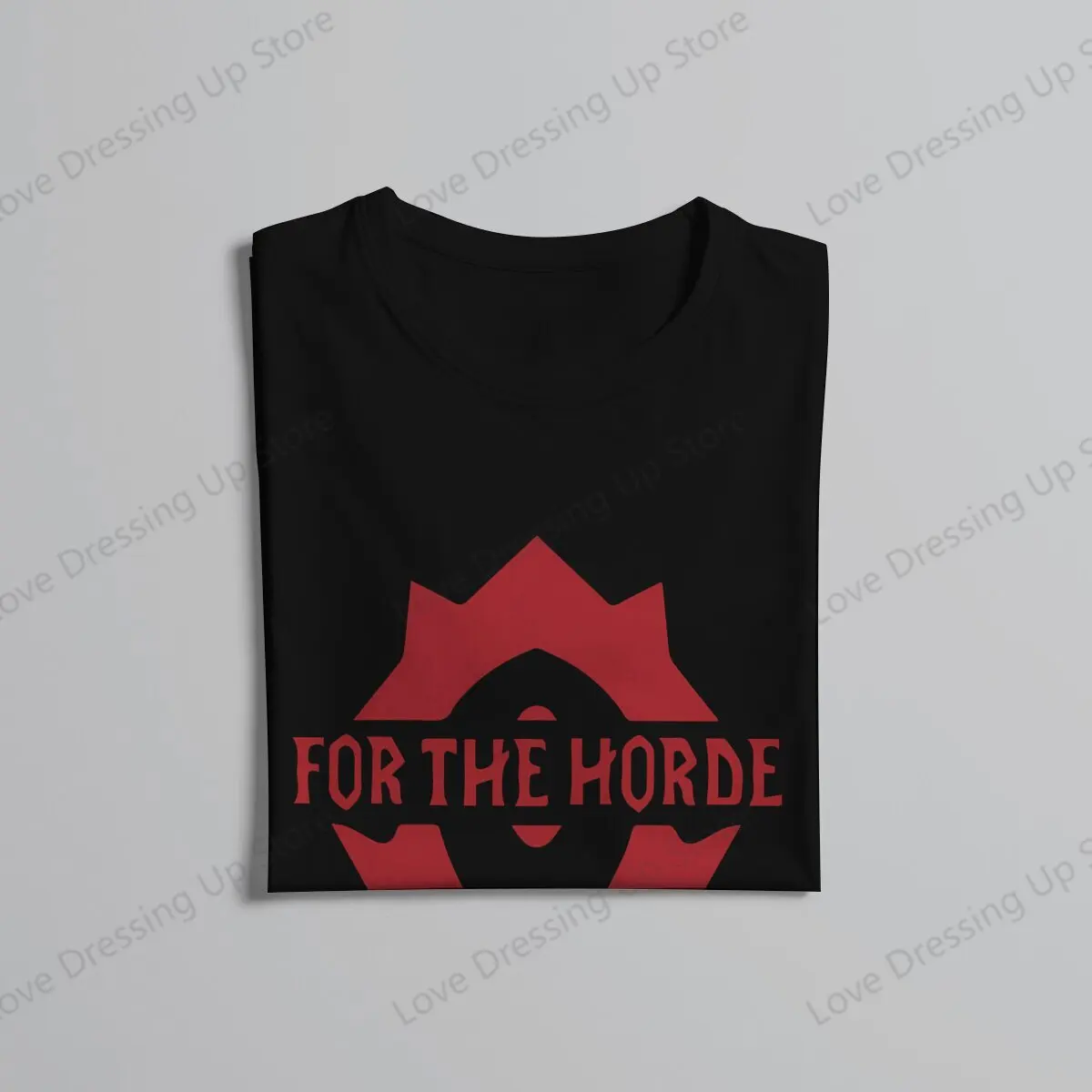 World of Warcraft WOW Game For the Horde القطن الخالص الطباعة الرجال التي شيرت قصيرة الأكمام بلايز محب رائجة البيع القمم #4