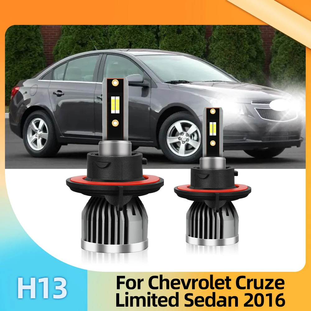 LSlight LED Lamps 110W Headlights 12V Car Headlamp Bulbs For Chevrolet Cruze Limited (Sedan 4-Door) 2016 Luces Replacement H13