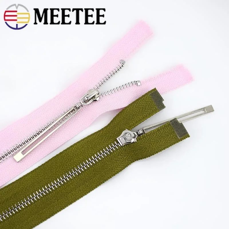 2Pcs 3# Sewing Zipper 15/18/20/25/30/40/50/60/70cm Metal Zippers for Bag Jeans Jacket Decorative Zips DIY Clothing Accessories