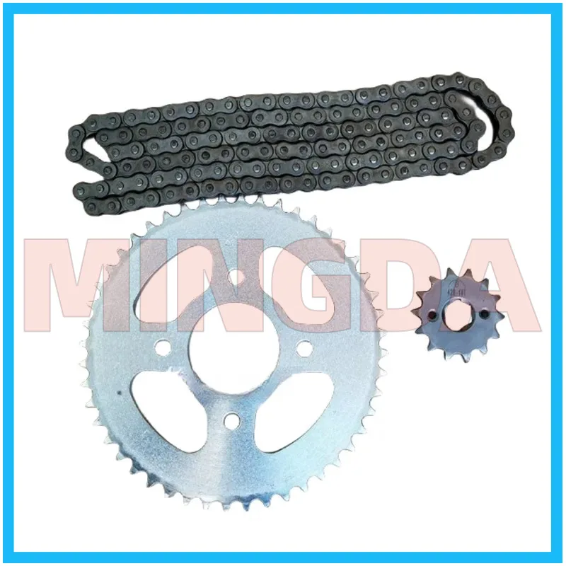 Chain / Large / Small Sprockets / Three-piece Set for Lifan Lf150-14p/k19 Version