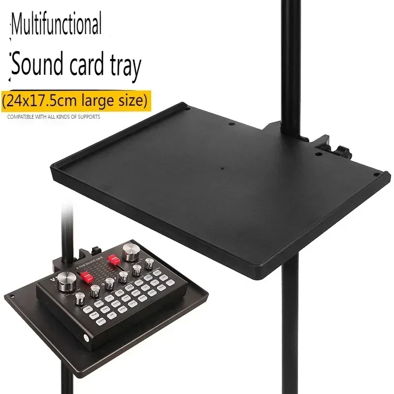 

Sound Card Tray Universal High Quality Plastic Adjustable Microphone Stand For Live Tripod Bracket Mic Holder Accessories