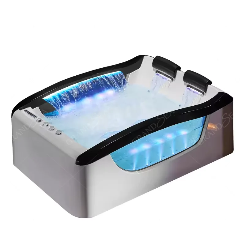 Hydromassage Freestanding Built-in Massage Bathtub Indoor Corner Jacuzzier Bathtub For Two