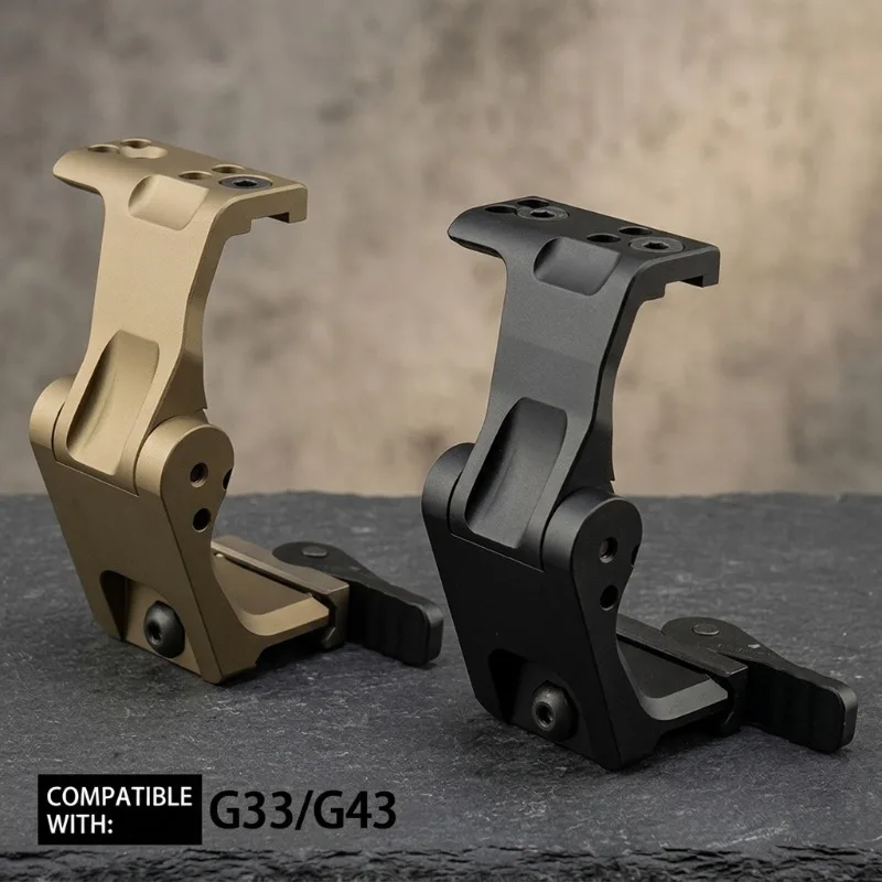 Tactical FTC Flip To Center Mount For G33G43 Magnifier Aluminum Alloy Quick Detach QD Base Fits 21mm Picatinny Rail Hunting Gear
