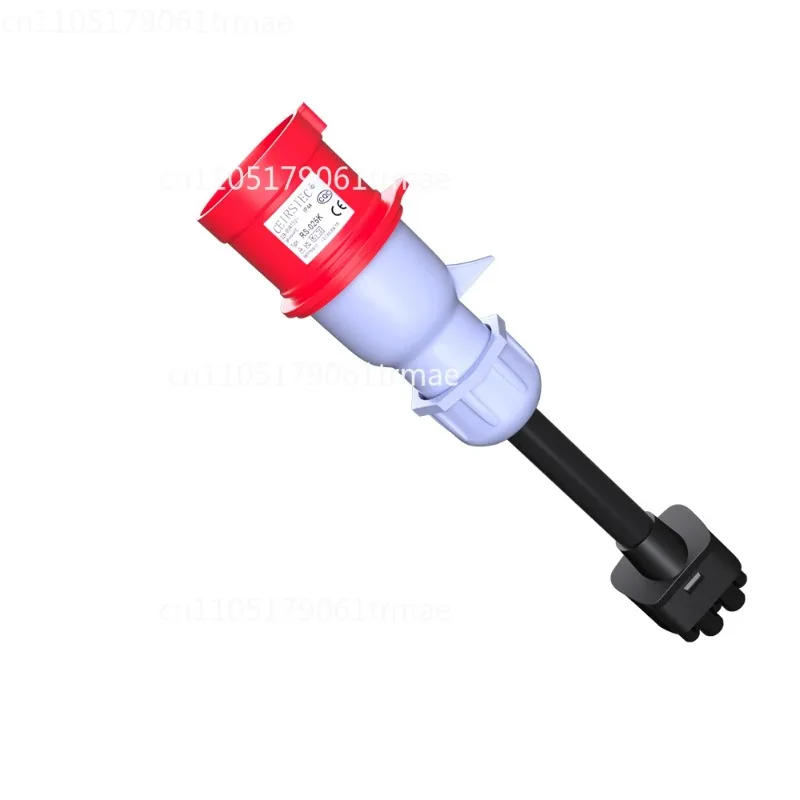 Adapter 5-pin 32A Gen 2 EV Charging Cable Extension Cable UMC Grounding Required Red Adapter
