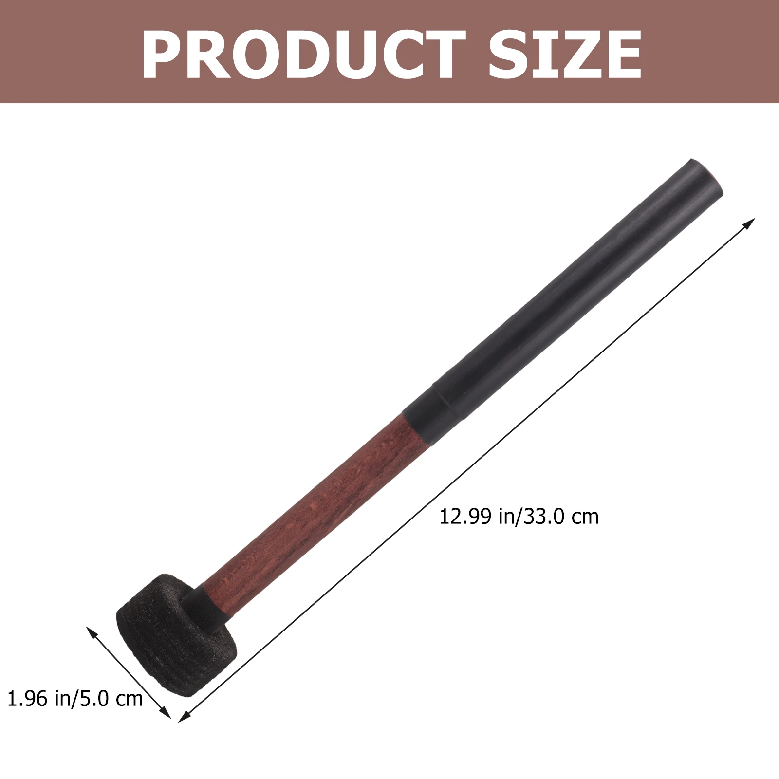 

1 Pair Bass Drum Mallet Anti-Slip Drum Stick Wood Handle Comfort Grip Percussion Instrument Accessory For Practice Professional