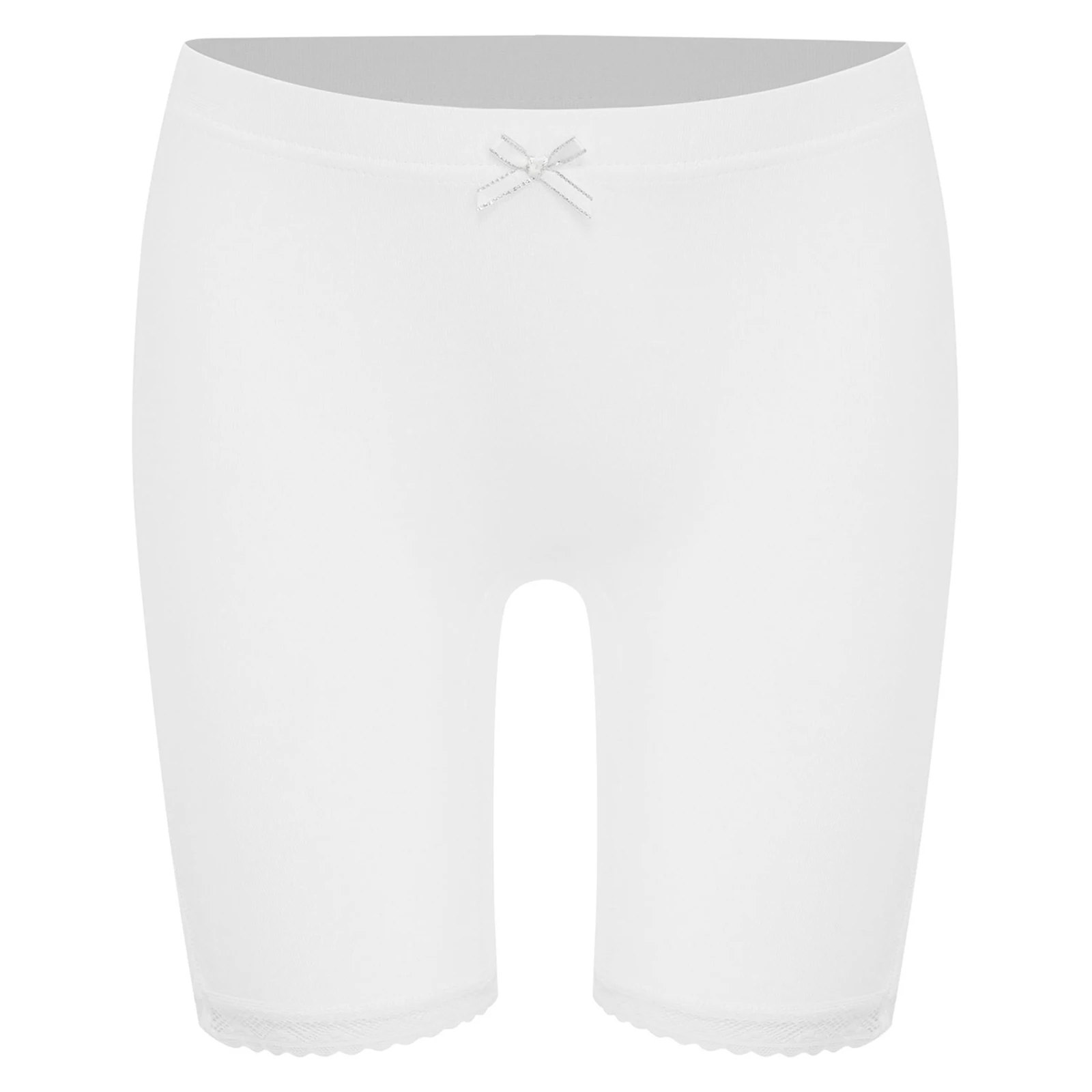 أطفال بنات اليوغا الباليه الرقص طماق مطاطا حزام الدانتيل تقليم سلامة السراويل الملابس الداخلية للجمباز تجريب الرياضة الجري