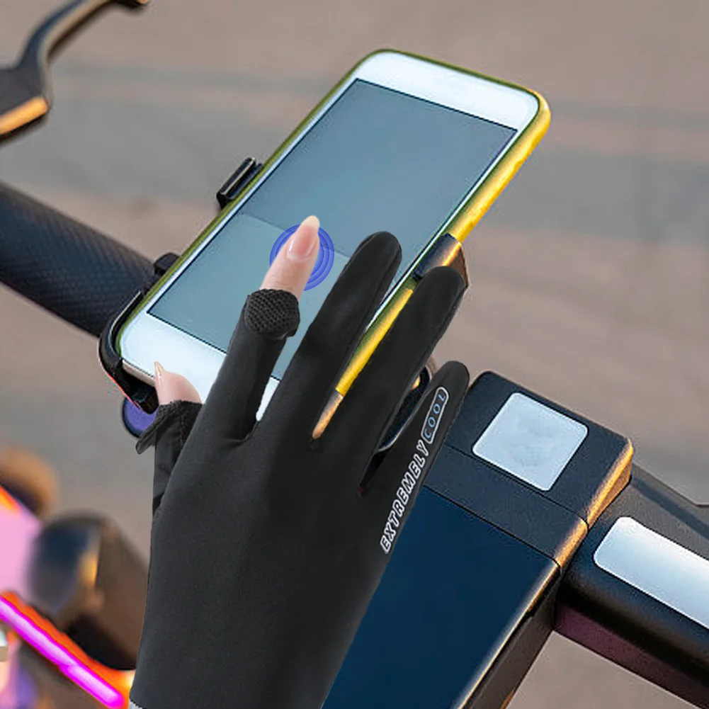 

Женские солнцезащитные перчатки из ледяного шелка, перчатки с защитой от ультрафиолета, летние солнцезащитные перчатки, тонкие велосипедные перчатки для женщин