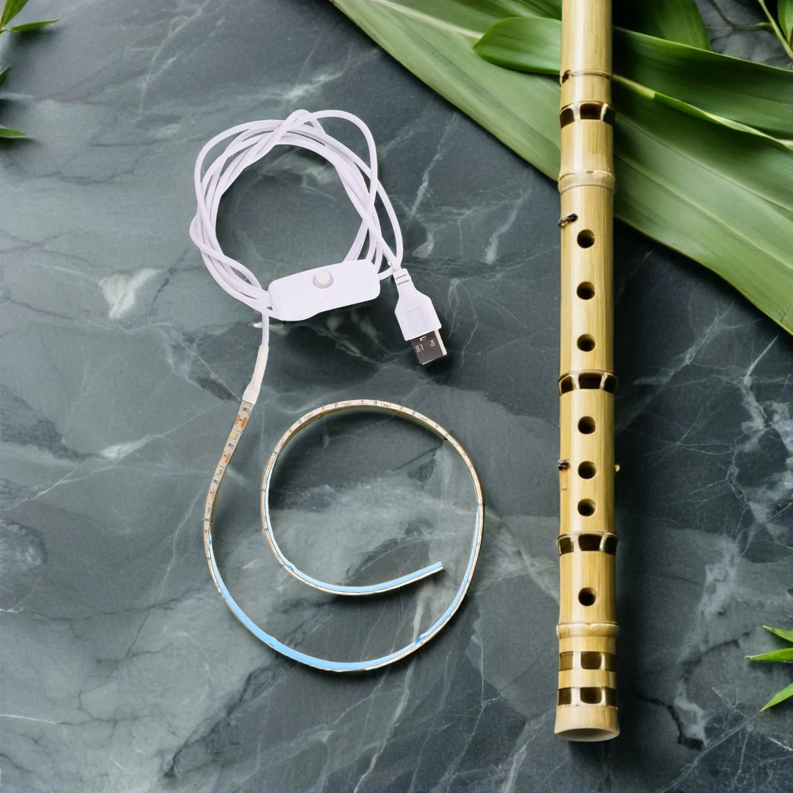 50Cm Wind Instrument Leak Light Strip for Sax Clarinet Flute Oboe Repair USB LED Inspection Lamp Enhanced Visibility Portable