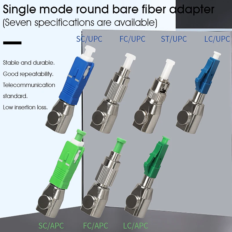 SC Male to LC Female Optical Power Meter Visual Fault Locator Fiber Optic Hybrid Adapter Simplex Single Mode Optic