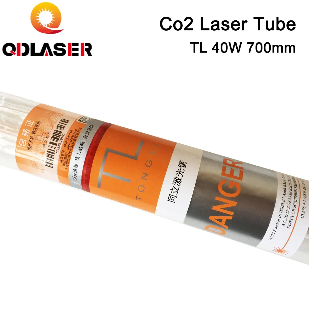 TLC700-50 700MM 40W K40 Laser Tube  Glass Pipe for CO2 Laser Engraving and Cutting Machine