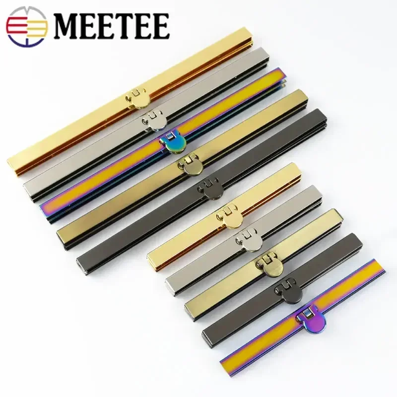 115/190mm Metal Wallet Frame Buckles Purse Kisss Lock Edge Strip Clasp Bag Handle Clip Buckle Screws Making Locks Accessory