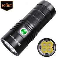 Sofirn SP36 Pro 8000lm Powerful LED Flashlight  4*SST40 USB C Rechargeable 18650 Torch