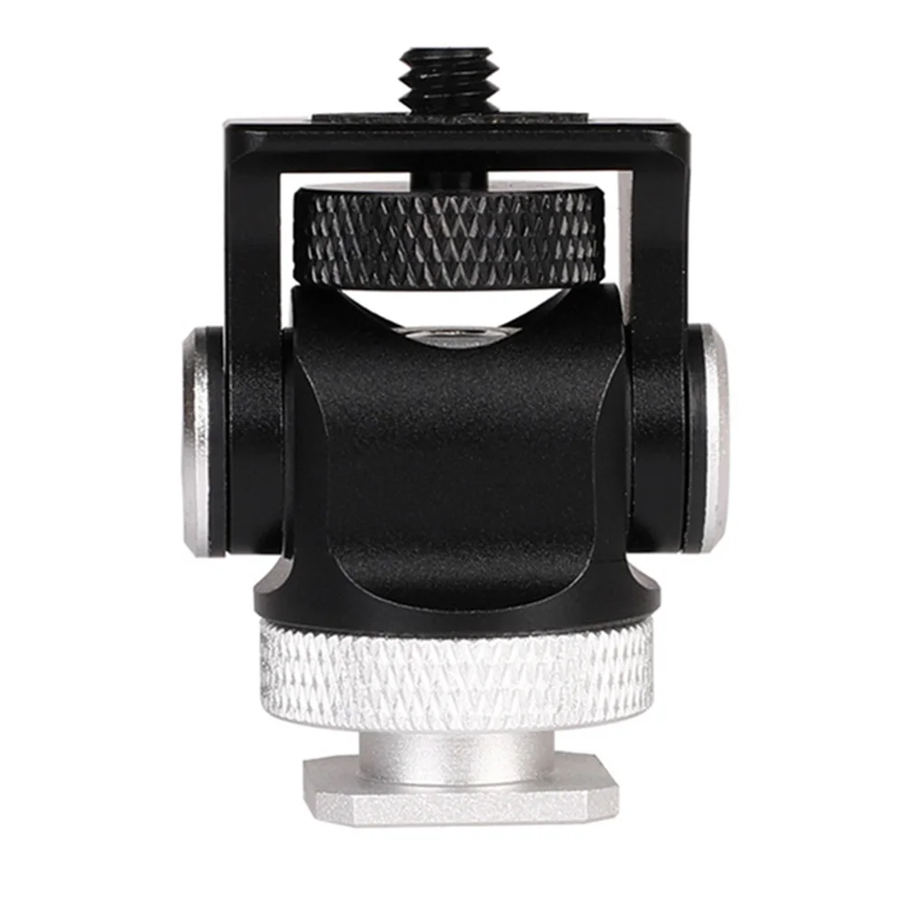 Aluminium Alloy Mini Ball Head Tripod Mount 180 Degree Rotating Photographic Camera Head Mount Base Adapter For DSLR Camera