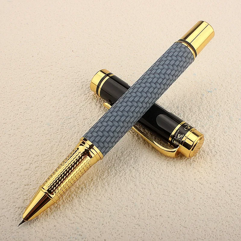 Luxury Quality Cloth Weave Metal Fountain Pen Financial Office Student Supplies School Stationery Ink Pens