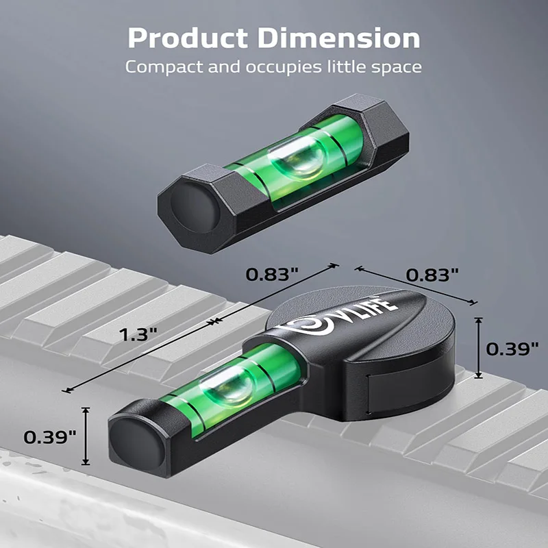 Scope Leveling Kit with Magnetic Bases High Visibility Bubble Level with Strong Metal Structure for Optics Accessories Hunting