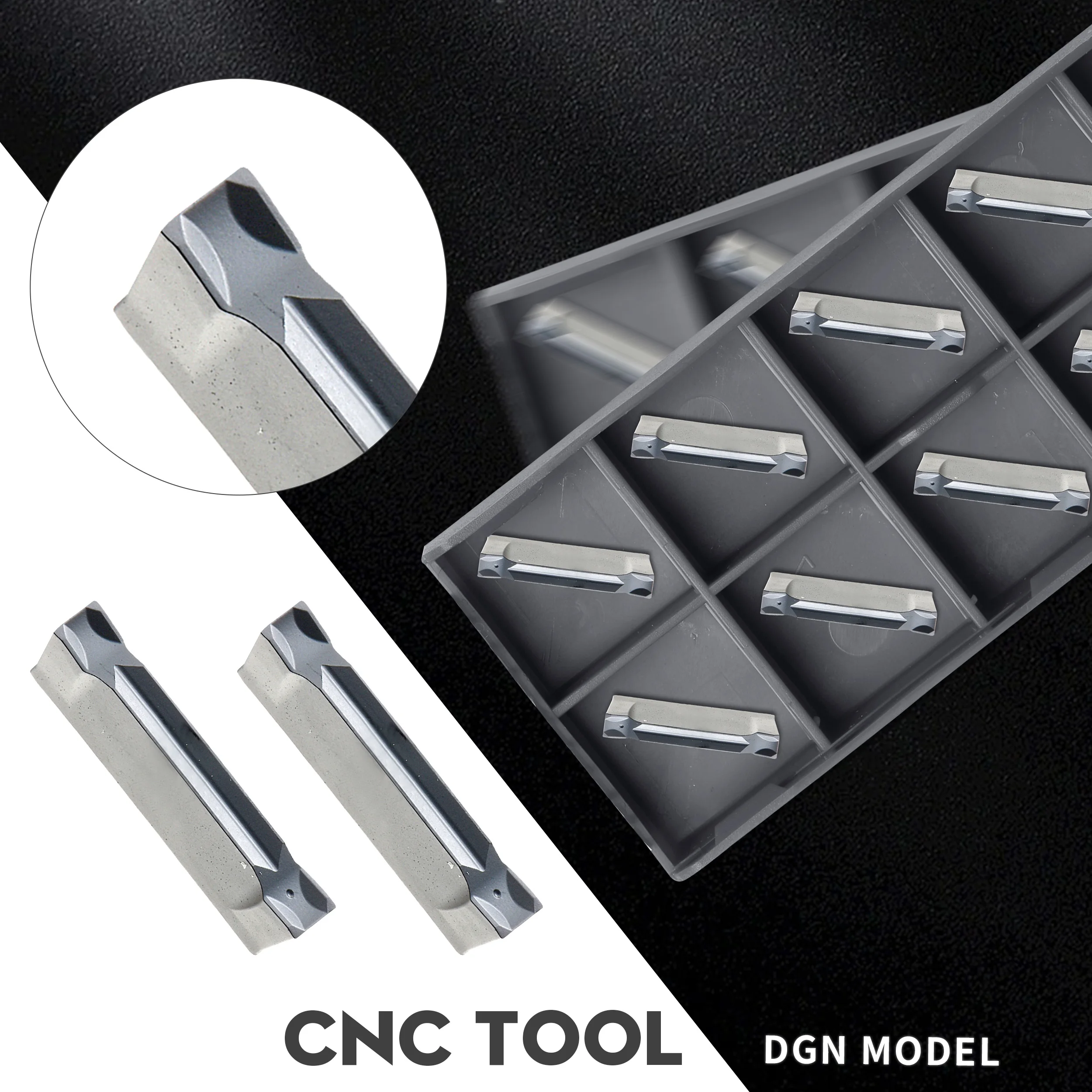 Carbide Insert DGN2002C IC908 IC907 Grooving Turning Tool DGN3003J CNC Lathe Grooving Blades Cutting Tool , For Stainless Steel