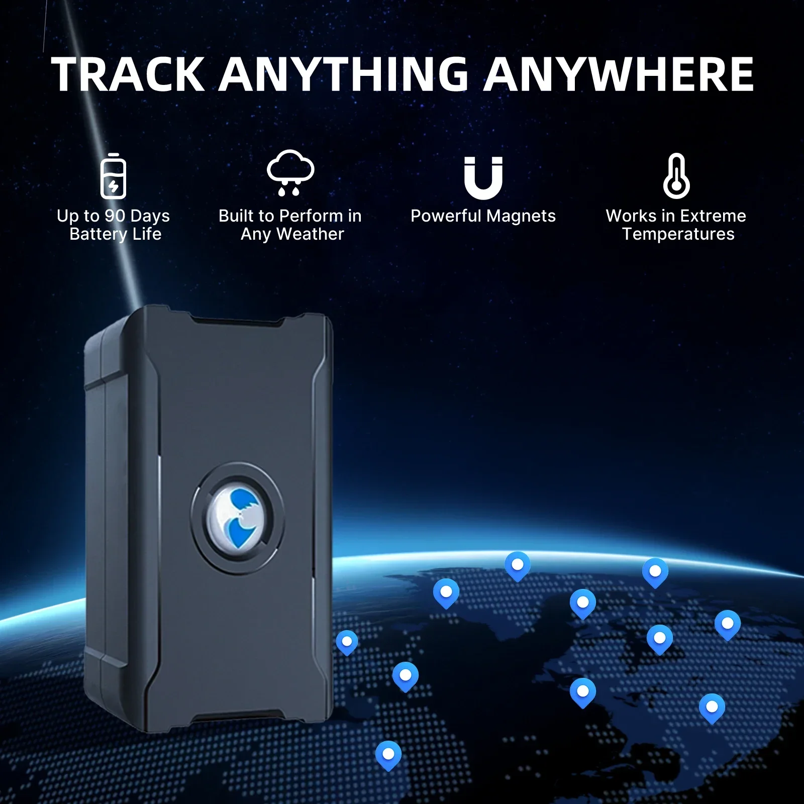Mini GPS Tracker for Car Magnetic Real-Time Vehicle Locator Anti-Theft Device for Truck Motorcycle & Asset Tracking(Subscription Required)