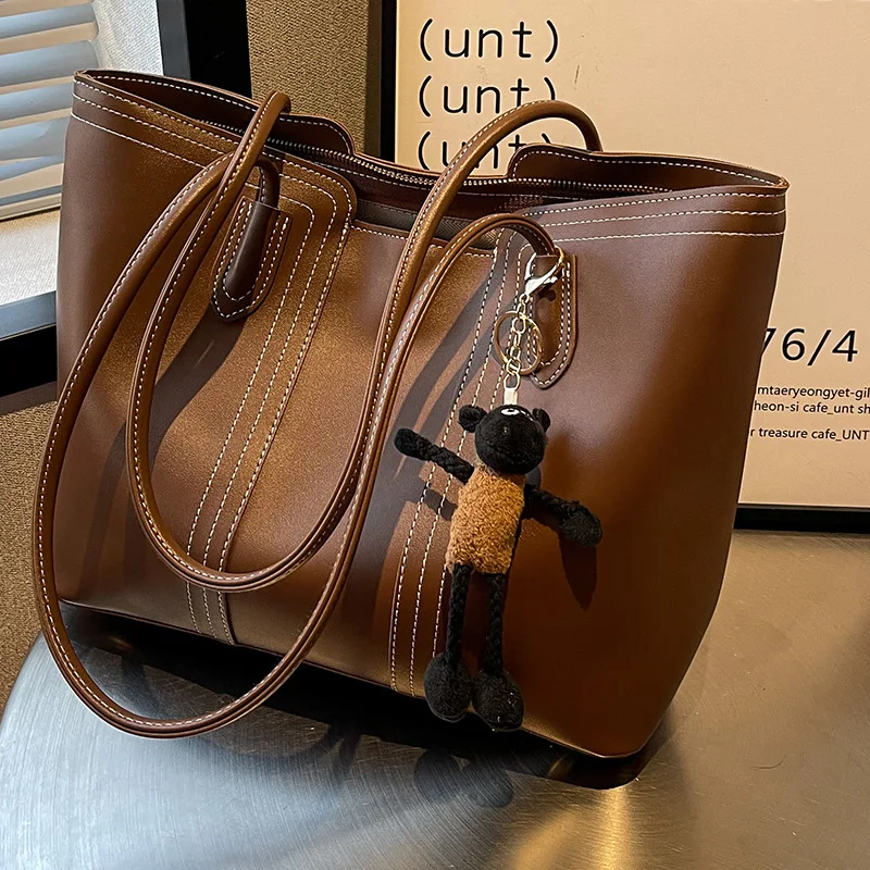 Women New Messenger Handbag Ladies PU Travel Large Capacity Commuting Tote Bags Travel Messenger Sling Shoulder Bag Hand Bolso