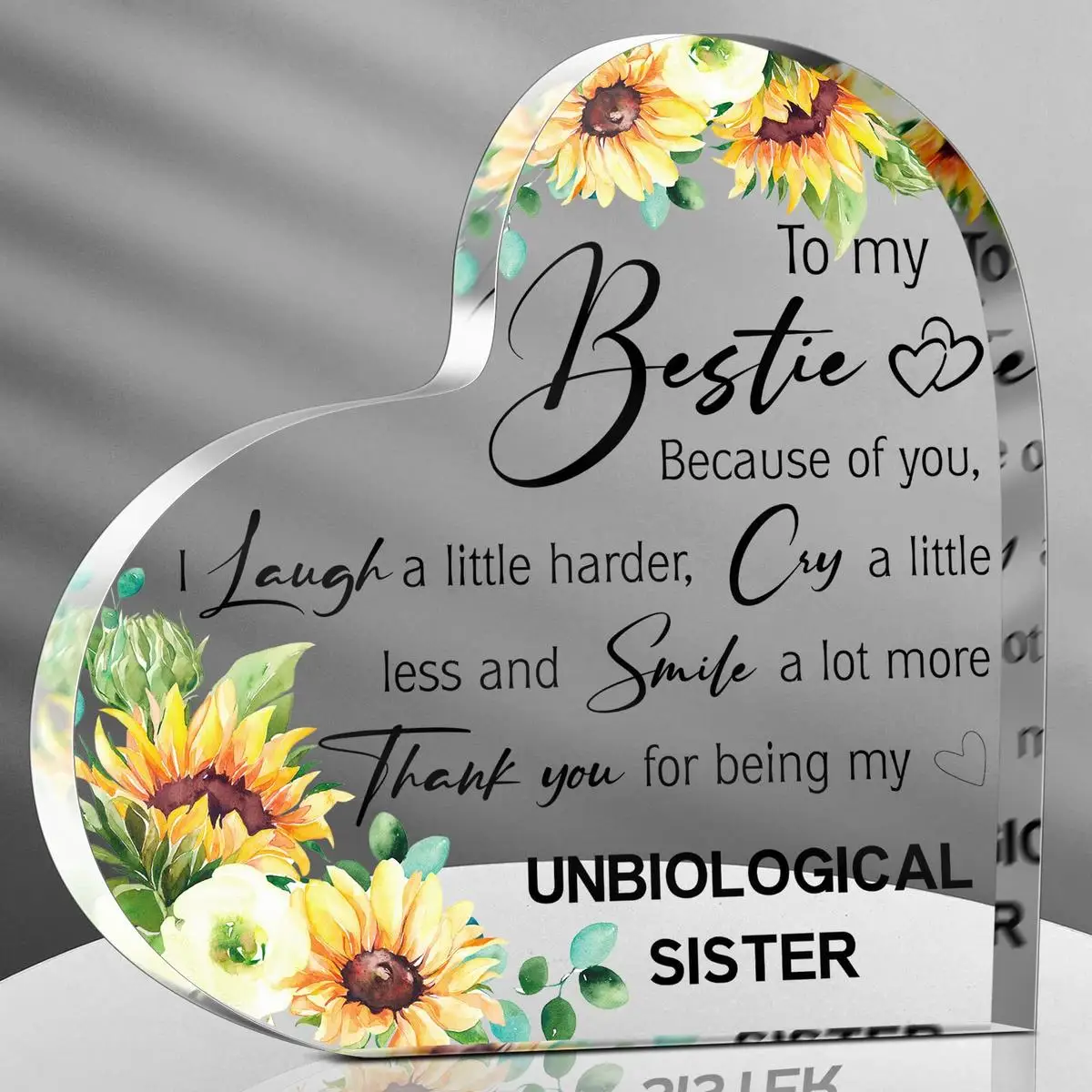 Friends Gifts for Women Friendship Bestie Plaque for Female Best Sunflower Flower Gift Sister Gift Birthday