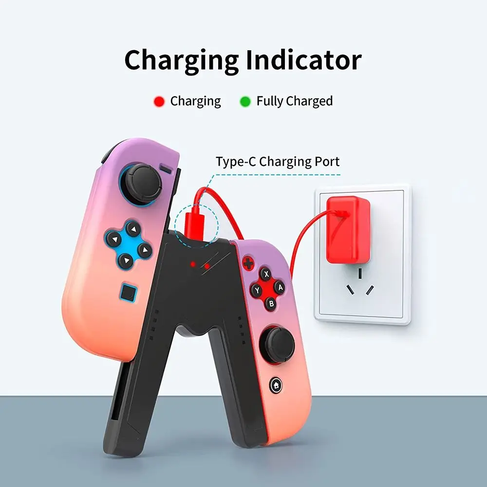 Game Controller Charger Grip Universal Controller Holder para Nintendo Switch Joy Con