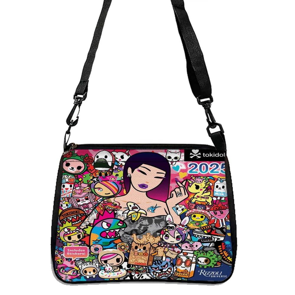 Tokidoki-Bolso de hombro para mujer, bandolera de viaje, informal, 5,23