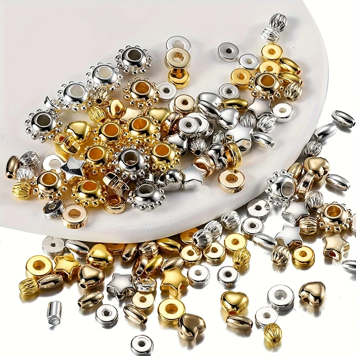 500/250pcs 4-8mm Spacer Seed Acrylic Beads Mixed Color Jewelry Making Bracelet Necklace DIY Crafts