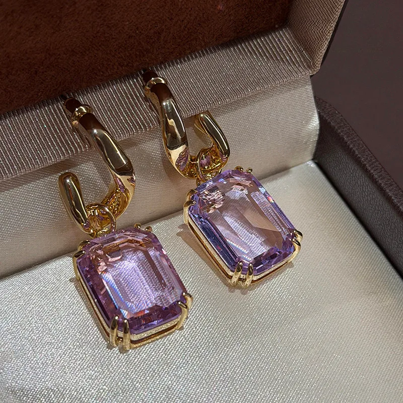 

Fashion New Fringed Zircon Flower Light Luxury Earrings