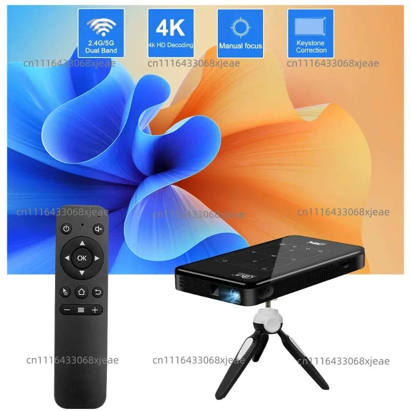 P09II 2Nd Gen Mini Projector Native 1080P Support 4K Smart Portable Pocket Home Theater with Android