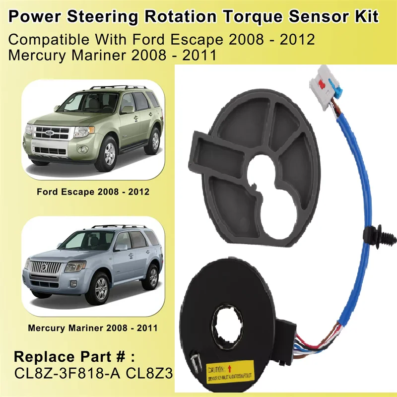 CL8Z-3F818-A Power Steering Torque Rotary Sensor W/alignment For Ford Escape 2008-2012 Mercury Mariner 2008-2011 CL8Z3F818A