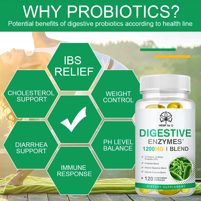 All Natural Digestive Enzyme Capsules 20 Enzyme Blend Prebiotics Supplement For Digestion and Gut Function Vegetarian Friendly