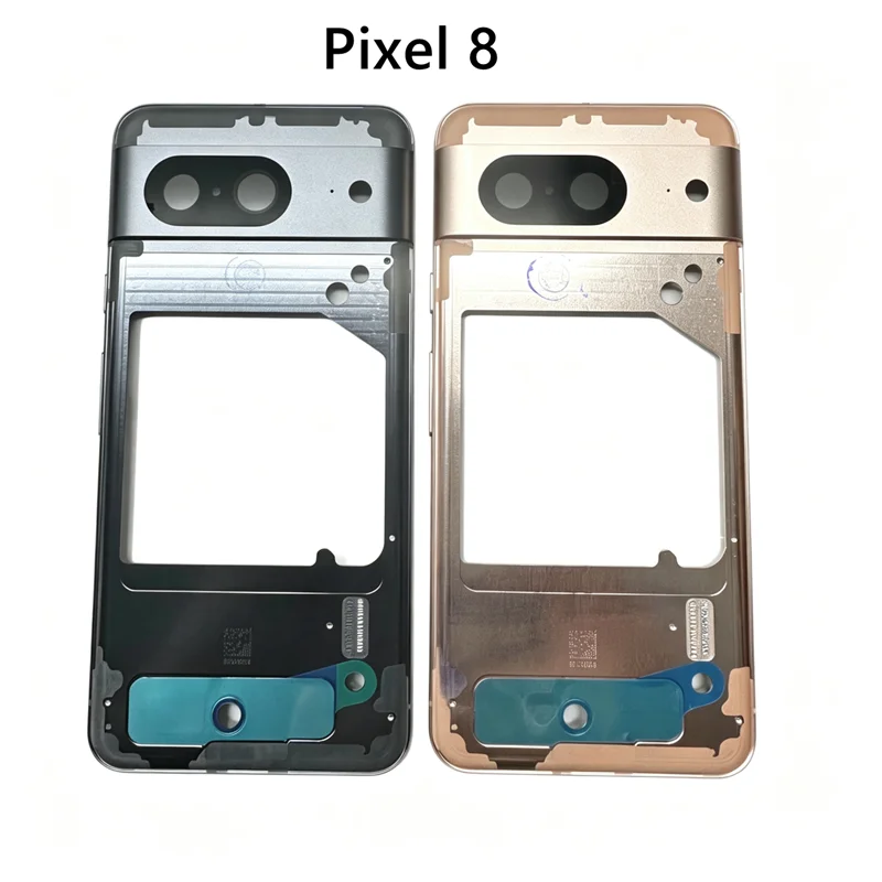 For Google Pixel 8 8A 8 Pro Middle Frame With Side Button Front Screen Holder Plate, LCD Display Bezel Chassis Repair