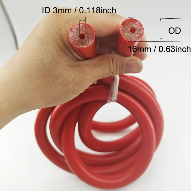 2 metri 5 metri OD 5/8 '' 16 mm Fasce per tubi in gomma per immersioni subacquee