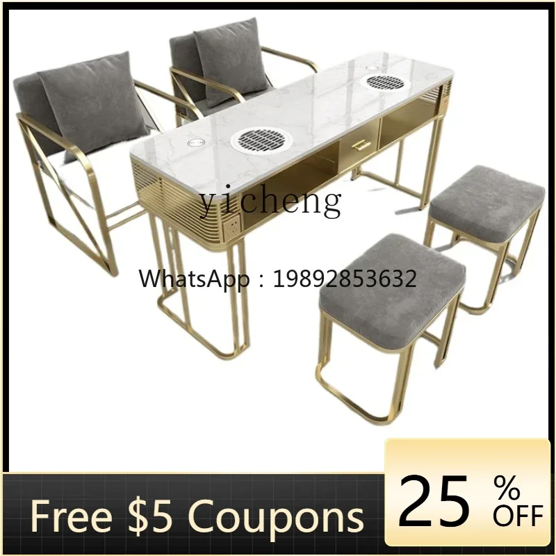 

1Zws. Bring your own vacuum cleaner, manicure table and chair set, multi-functional full set of manicure tables