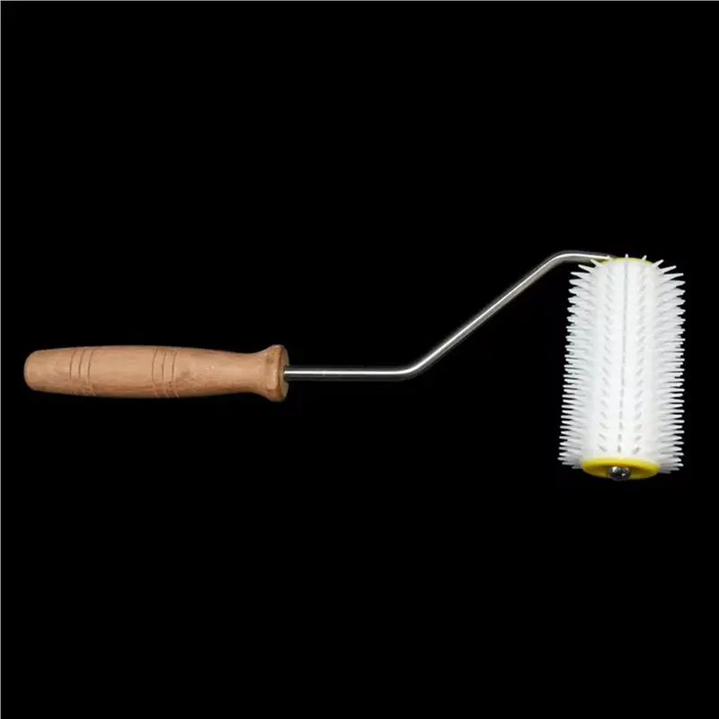 AB46-2X Bee Honey Extracting Tool Uncapping Needle Roller Type Propolis Extractor Bee Honey Comb Beekeeping Uncapping Tools,B