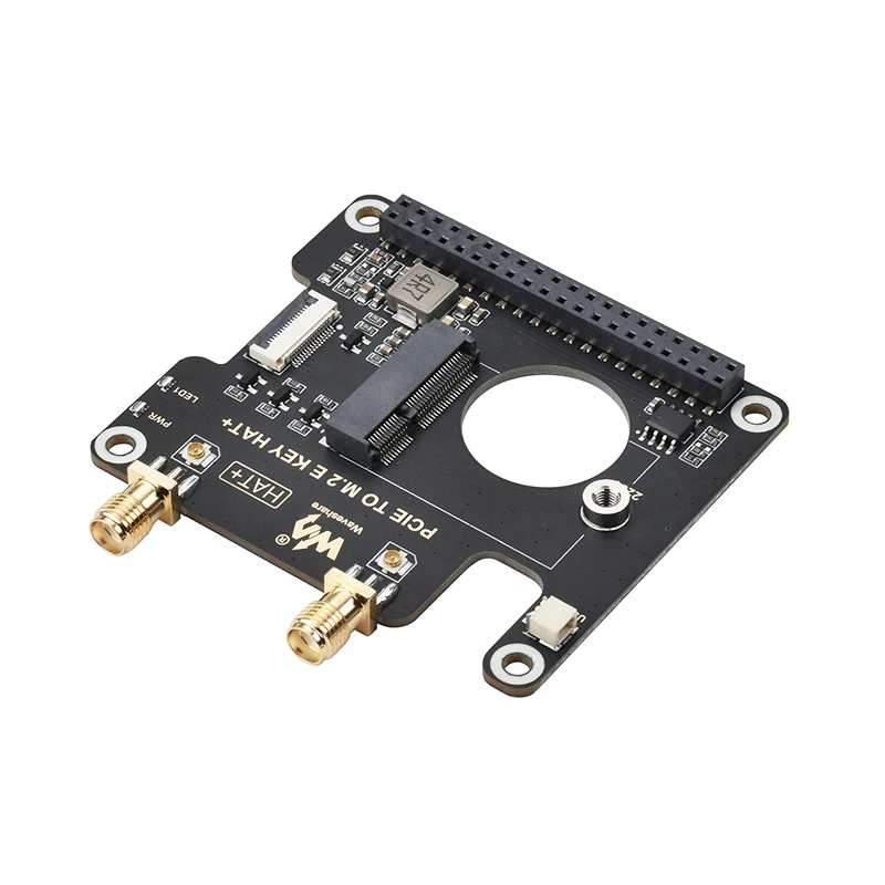 PCIe - M.2 Eキー HAT+ボード NGFF (M.2 Eキー)対応 ワイヤレスNIC USB Bluetooth接続 Raspberry Pi 5用