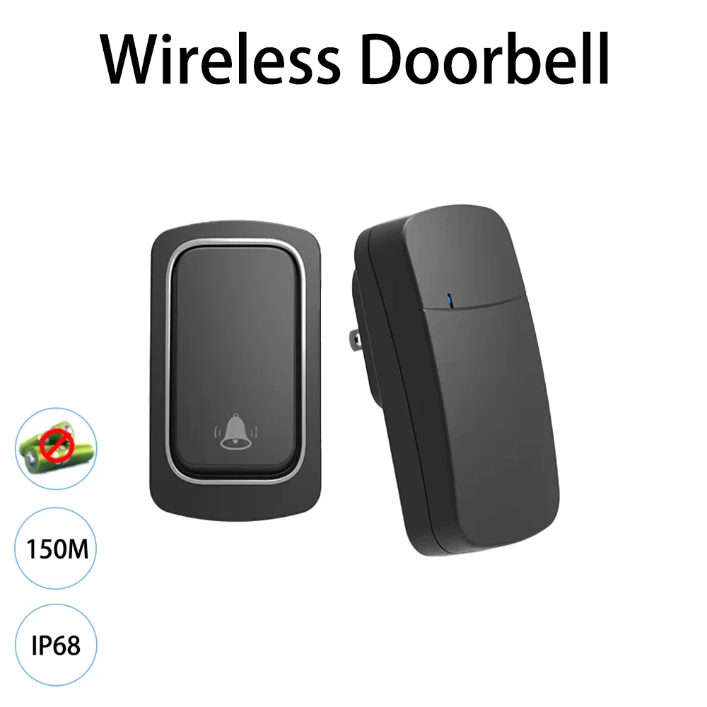 

we doorbell smart doorbell home Wireless Doorbell Home Outdoor Kinetic Ring Chime Doorbell chimes intelligent doorbell