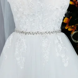 Handmade Rhinestone Flower Belts for Women Accessories Party Prom Bridal Wedding Dress Belt Strass Bride Sash Bridesmaid Gift