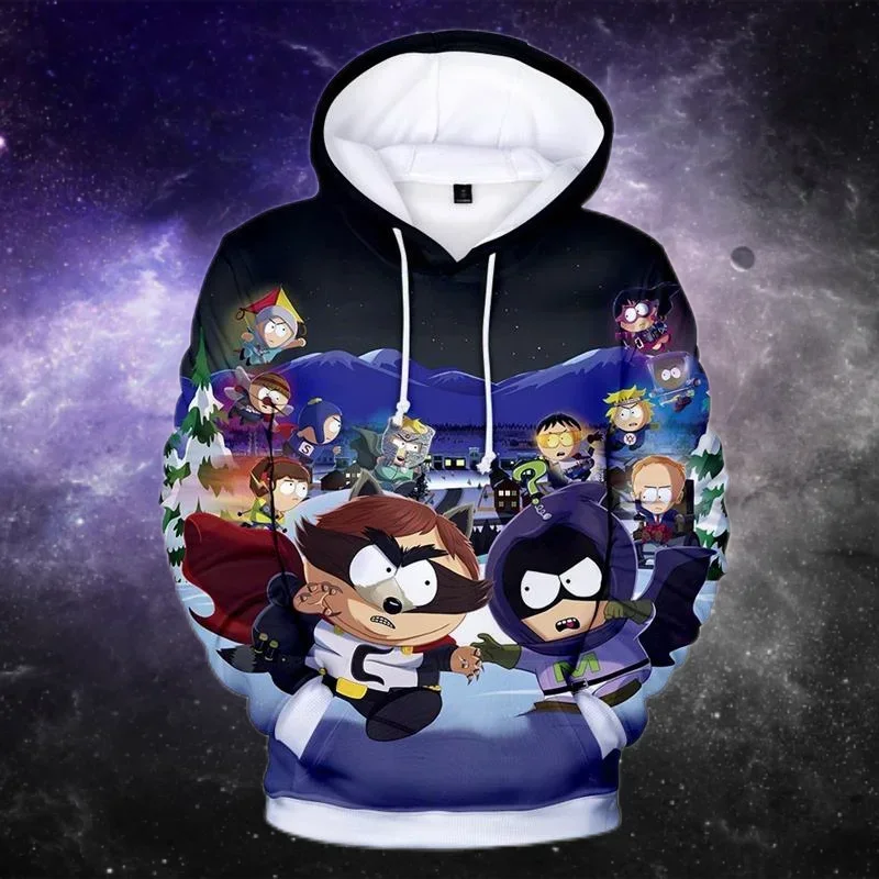Trendy Unisex Anime S-South Park Cool 3D Printed Winter Hoodies Casual6XL Sweatshirts Long Sleeve Pullover Couple Outfit Y2 MN12