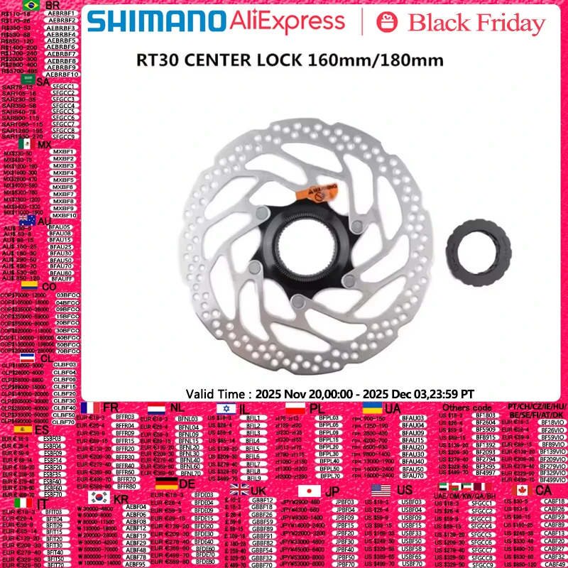 

Ротор дискового тормоза SHIMANO SM RT54 RT64 RT53 RT30 RT10 EM600, центральный замок для горных велосипедов, диск XT SLX DEORE, для горных велосипедов