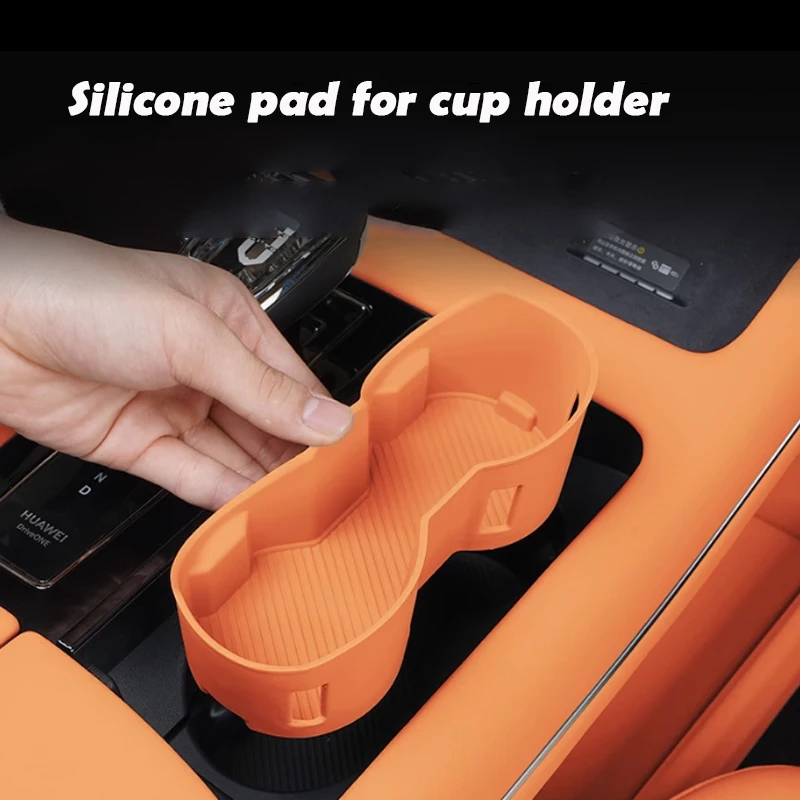 

For AITO M7 2024 2025 Silicone Pad for Cup Holder Special Accessories Protection Car Interior Accessories