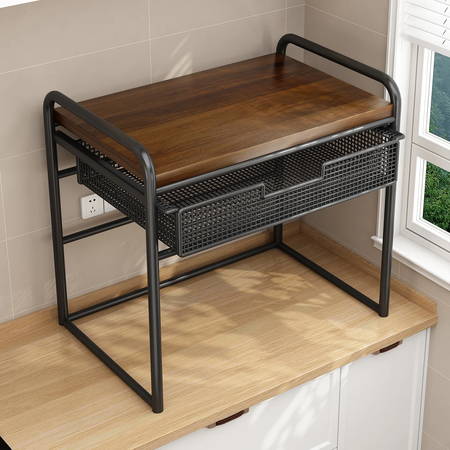 

Современный коврик для микроволновой печи elf, кухонная столешница для хранения, держатель для пленки Ra Dered, органайзер для рисоварки