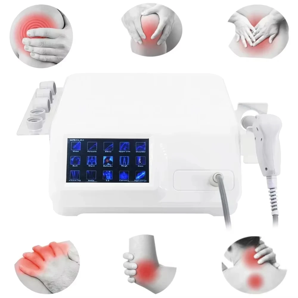 12bar Radial New Shock Wave Therapy ED Treatment Pain-Point Soft Tissue Shoulder Massager Pneumatic Shockwave Machine.W1