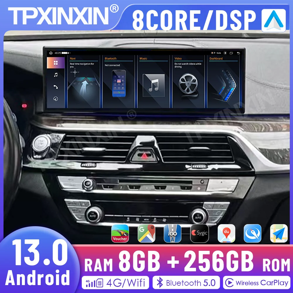 14.9 Inch Android 13 CarPlay For BMW 6 6GT G32 2017-2019 EVO Car Multimedia Player GPS Navigation Auto Radio Screen Head Unit