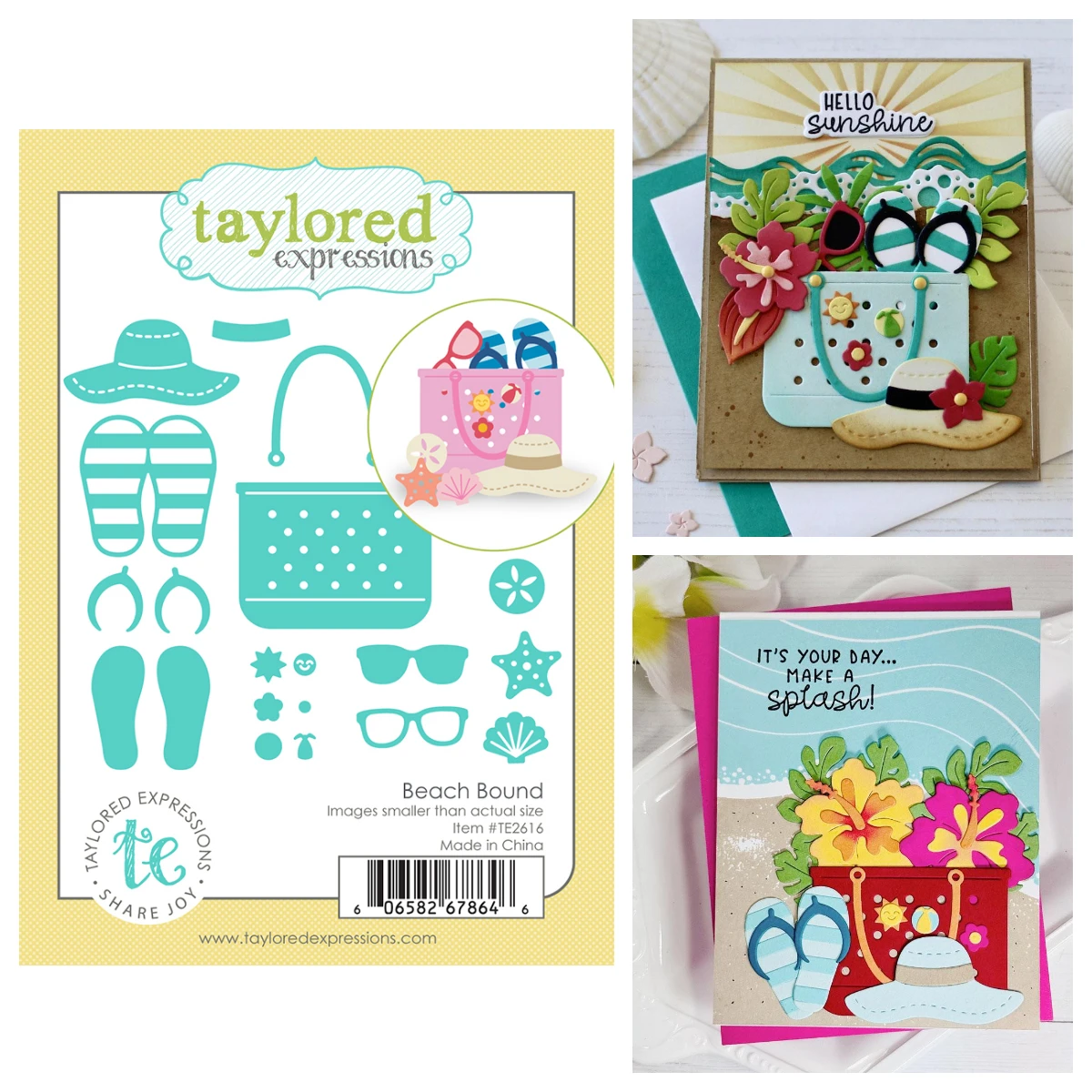 Troqueles y Sellos Metálicos de Corte con Diseño 'Taylored Beach Bound Endless Summer Stamp Coastal Vibes' para Scrapbooking DIY y Calendarios, Novedad Junio 2026